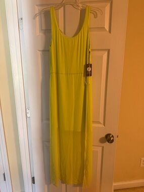 NWT Neon Green Sleeveless Maxi Dress - Brand